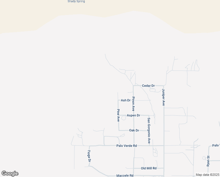 map of restaurants, bars, coffee shops, grocery stores, and more near 10122 Pine Avenue in Morongo Valley