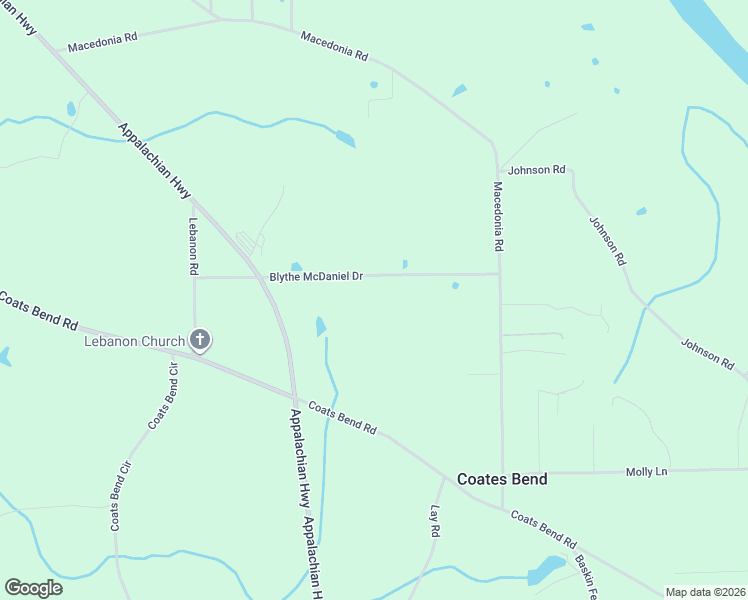 map of restaurants, bars, coffee shops, grocery stores, and more near 280 Blythe McDaniel Drive in Gadsden
