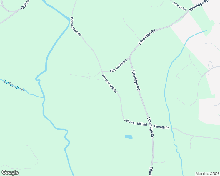 map of restaurants, bars, coffee shops, grocery stores, and more near 505 Johnson Mill Road in Jefferson