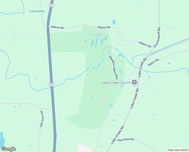 map of restaurants, bars, coffee shops, grocery stores, and more near 48 Meadow Lakes Terrace in Cedartown
