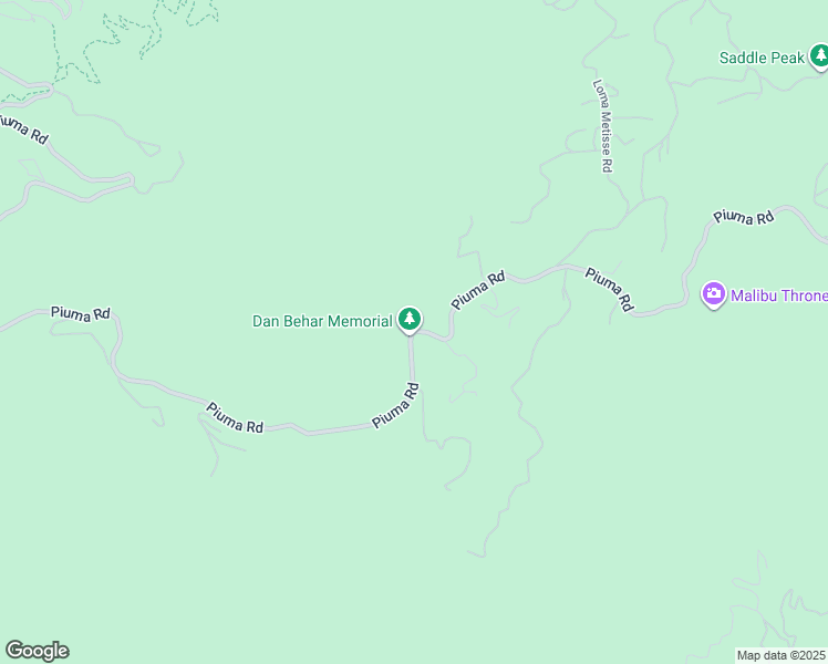 map of restaurants, bars, coffee shops, grocery stores, and more near Piuma Road in Malibu