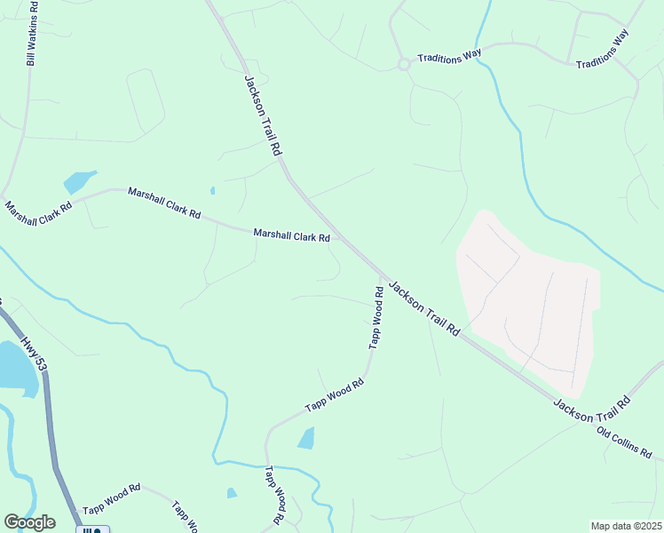 map of restaurants, bars, coffee shops, grocery stores, and more near 65 Ambrosia Walk in Hoschton