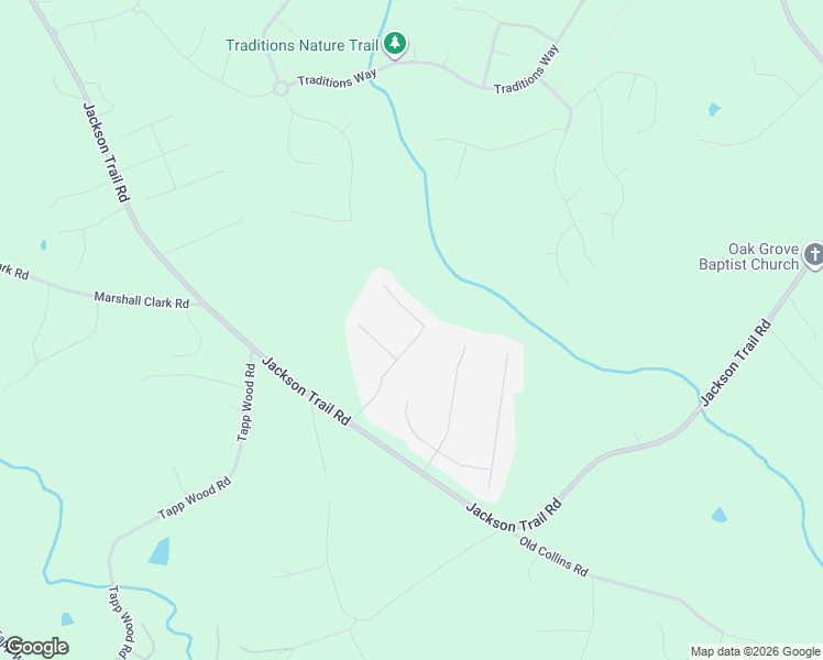 map of restaurants, bars, coffee shops, grocery stores, and more near 19 Maple Leaf Court in Hoschton