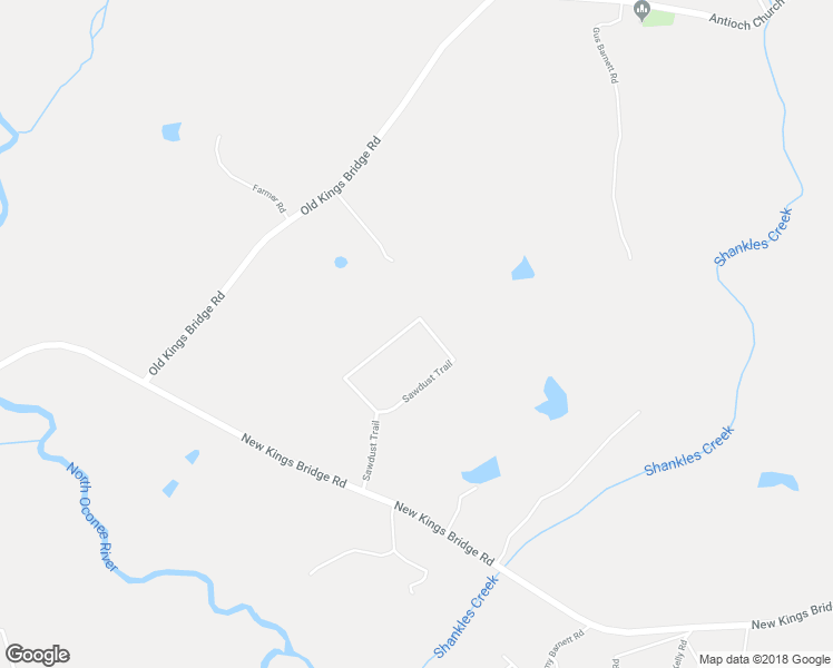 map of restaurants, bars, coffee shops, grocery stores, and more near 464 Sawdust Trail in Nicholson