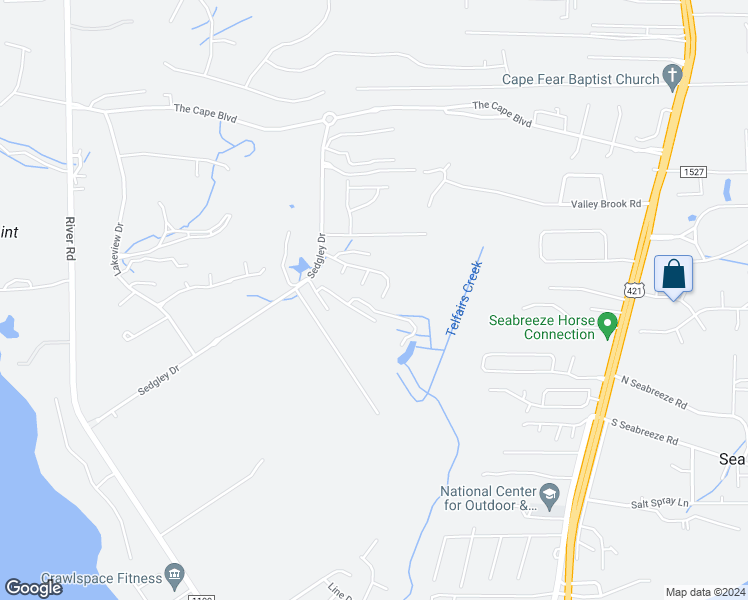 map of restaurants, bars, coffee shops, grocery stores, and more near 640 East Telfair Circle in Wilmington