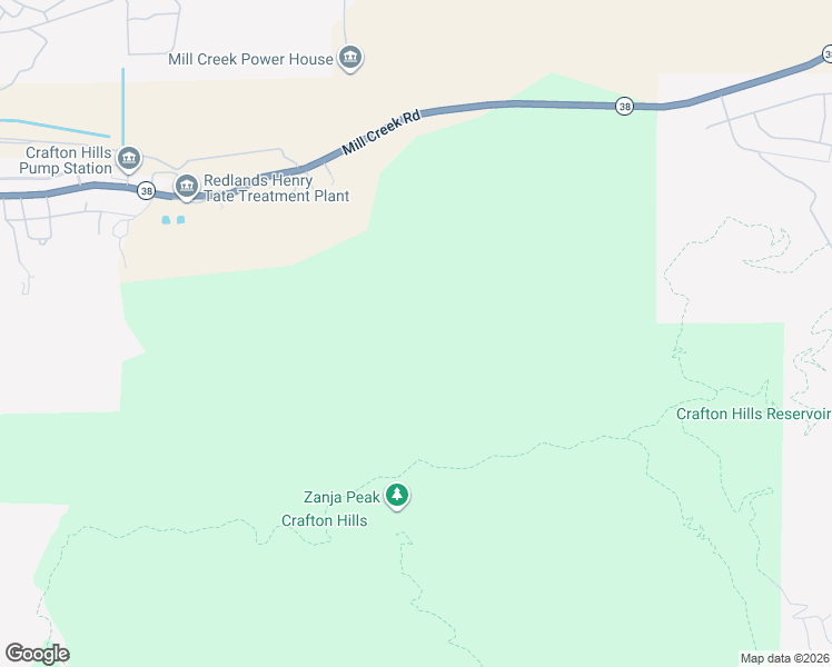 map of restaurants, bars, coffee shops, grocery stores, and more near 33885 Mill Creek Road in Yucaipa
