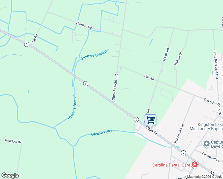 map of restaurants, bars, coffee shops, grocery stores, and more near 170 State Road S-26-140 in Loris