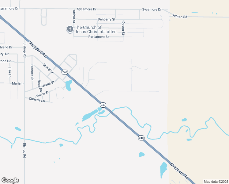 map of restaurants, bars, coffee shops, grocery stores, and more near 11 Gilbert Road in Burkburnett