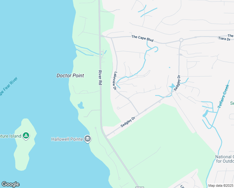 map of restaurants, bars, coffee shops, grocery stores, and more near 216 Frederica Court in Wilmington