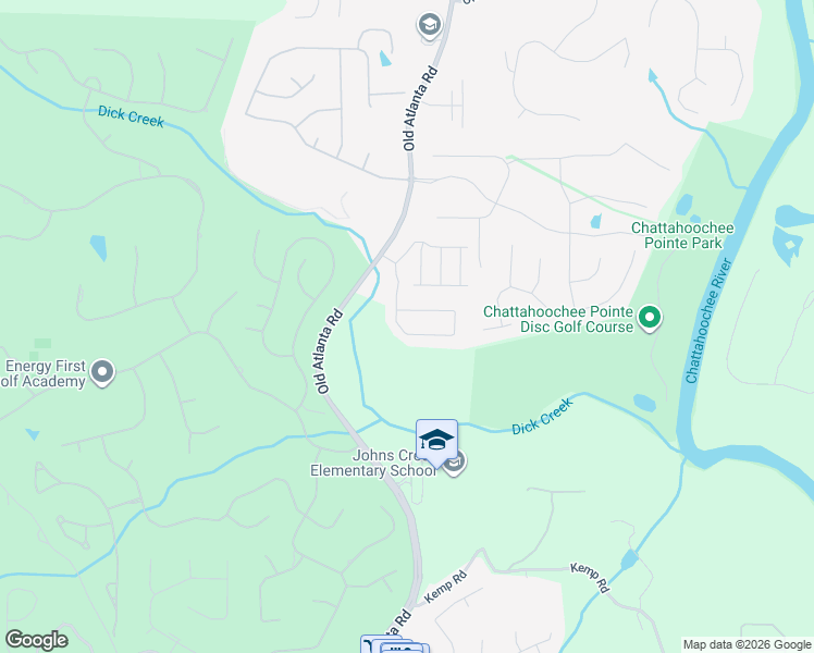 map of restaurants, bars, coffee shops, grocery stores, and more near 6005 Overlook Club Circle in Suwanee