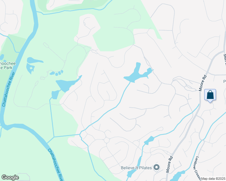 map of restaurants, bars, coffee shops, grocery stores, and more near 4820 Spring Park Circle in Suwanee