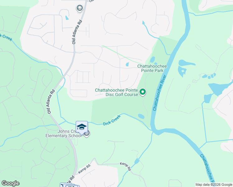 map of restaurants, bars, coffee shops, grocery stores, and more near 5925 Thoroughbred Way in Suwanee