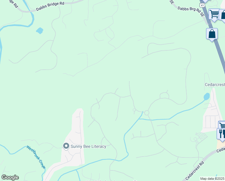 map of restaurants, bars, coffee shops, grocery stores, and more near 11 Brownson Court in Acworth
