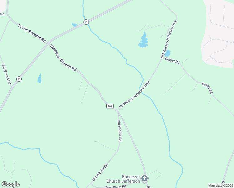 map of restaurants, bars, coffee shops, grocery stores, and more near 671 Ebenezer Church Road in Jefferson