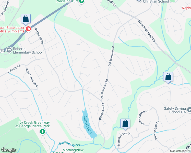 map of restaurants, bars, coffee shops, grocery stores, and more near 589 Havencrest Court in Suwanee