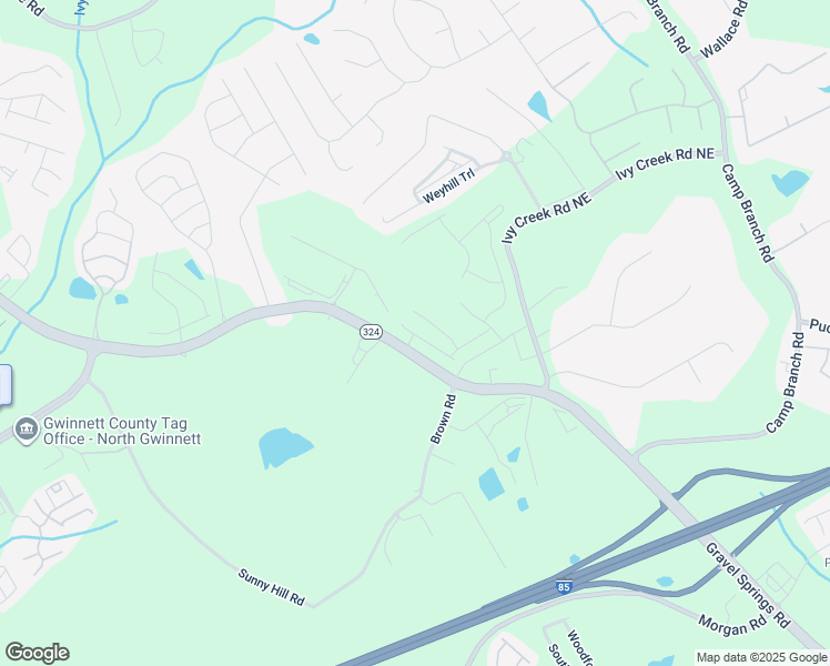 map of restaurants, bars, coffee shops, grocery stores, and more near 2777 Lou Lou Lane in Buford