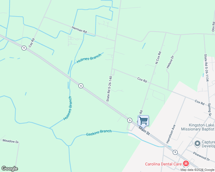 map of restaurants, bars, coffee shops, grocery stores, and more near 170 State Road S-26-140 in Loris