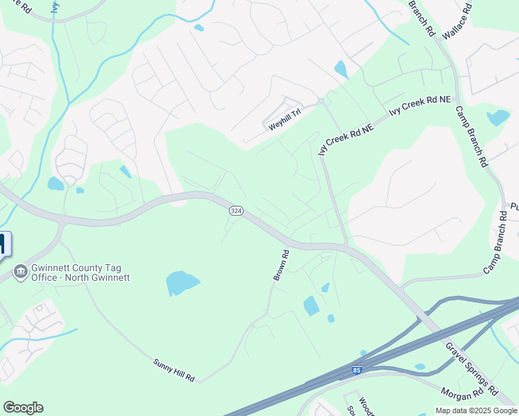 map of restaurants, bars, coffee shops, grocery stores, and more near 2889 Gravel Springs Road in Buford