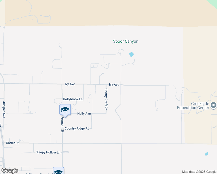map of restaurants, bars, coffee shops, grocery stores, and more near 10117 Cherry Croft Drive in Yucaipa