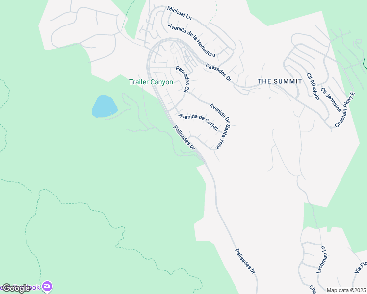 map of restaurants, bars, coffee shops, grocery stores, and more near 1285 Palisades Drive in Los Angeles