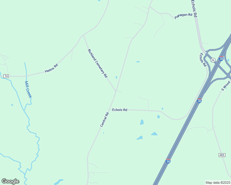 map of restaurants, bars, coffee shops, grocery stores, and more near 1031 Central Road in Arkadelphia