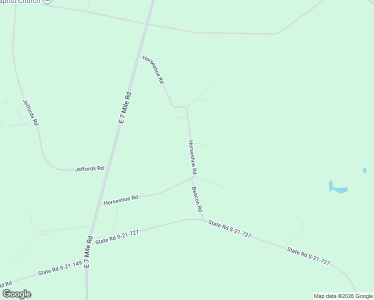 map of restaurants, bars, coffee shops, grocery stores, and more near 2194 Horseshoe Road in Pamplico