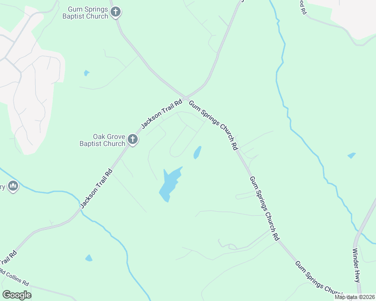 map of restaurants, bars, coffee shops, grocery stores, and more near 398 Egret Court in Hoschton