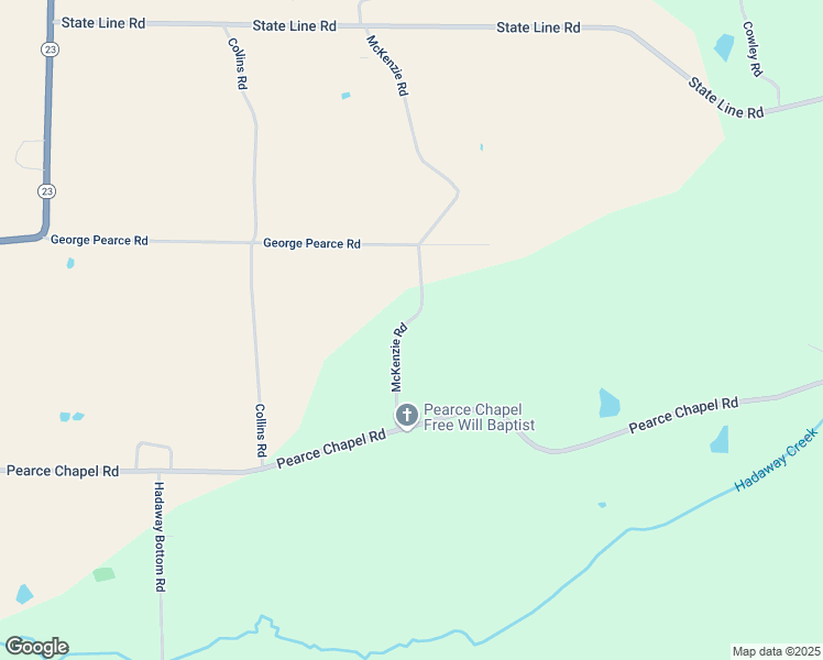 map of restaurants, bars, coffee shops, grocery stores, and more near 60021-60067 McKenzie Road in Smithville