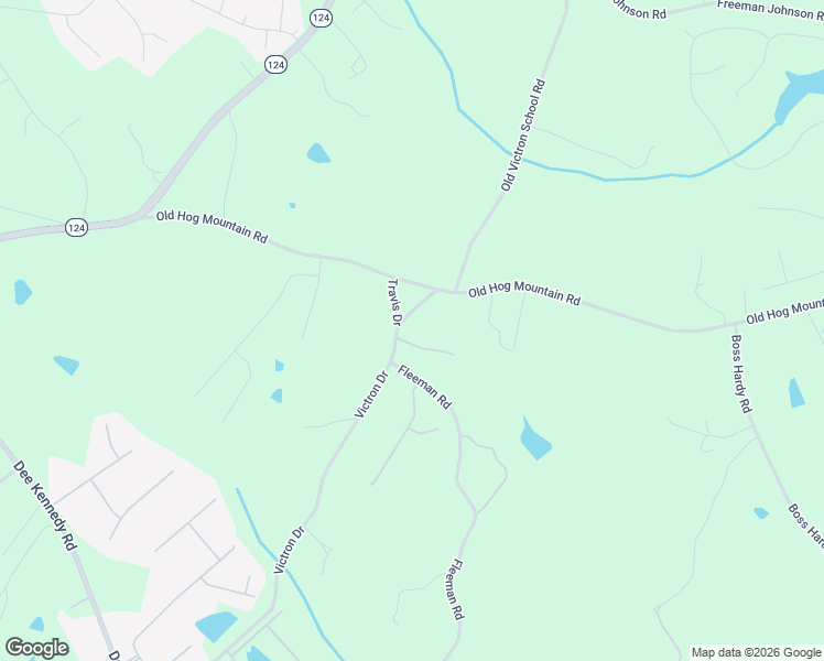 map of restaurants, bars, coffee shops, grocery stores, and more near 1211 Victron Drive in Hoschton