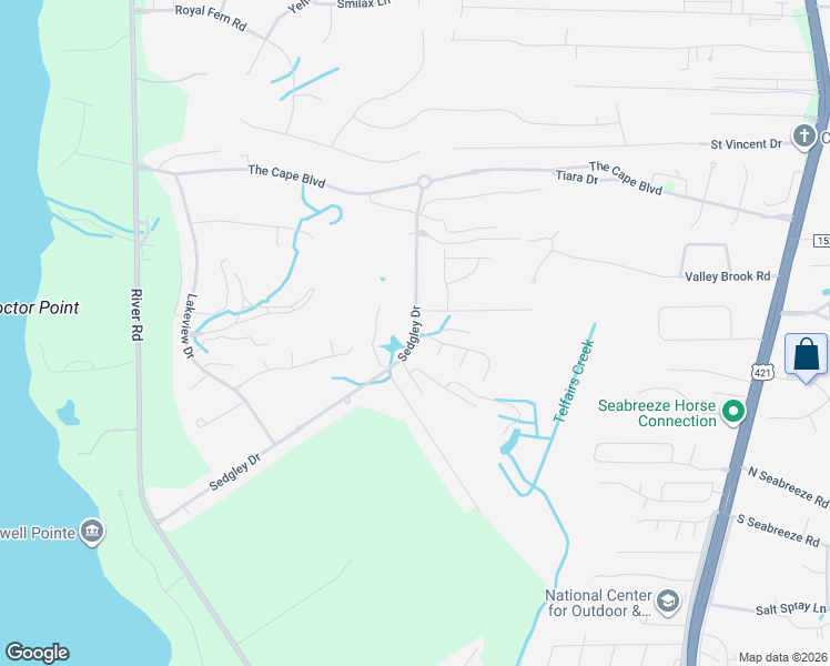 map of restaurants, bars, coffee shops, grocery stores, and more near 8853 Sedgley Drive in Wilmington