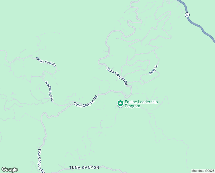 map of restaurants, bars, coffee shops, grocery stores, and more near 2303 Tuna Canyon Road in Los Angeles County