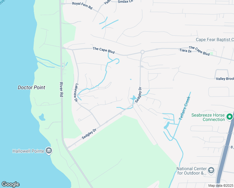 map of restaurants, bars, coffee shops, grocery stores, and more near 8401 Wingfoot Way in Wilmington