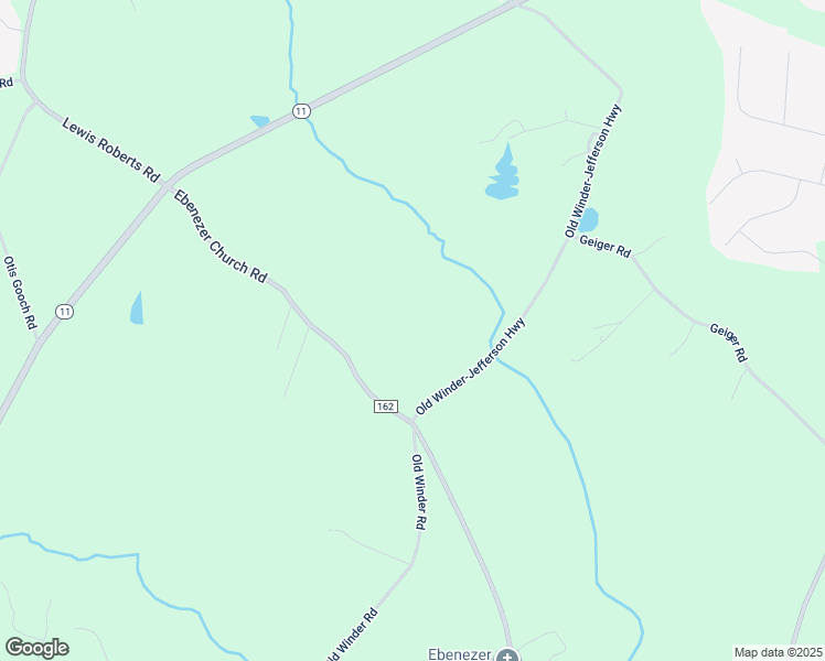 map of restaurants, bars, coffee shops, grocery stores, and more near 671 Ebenezer Church Road in Jefferson