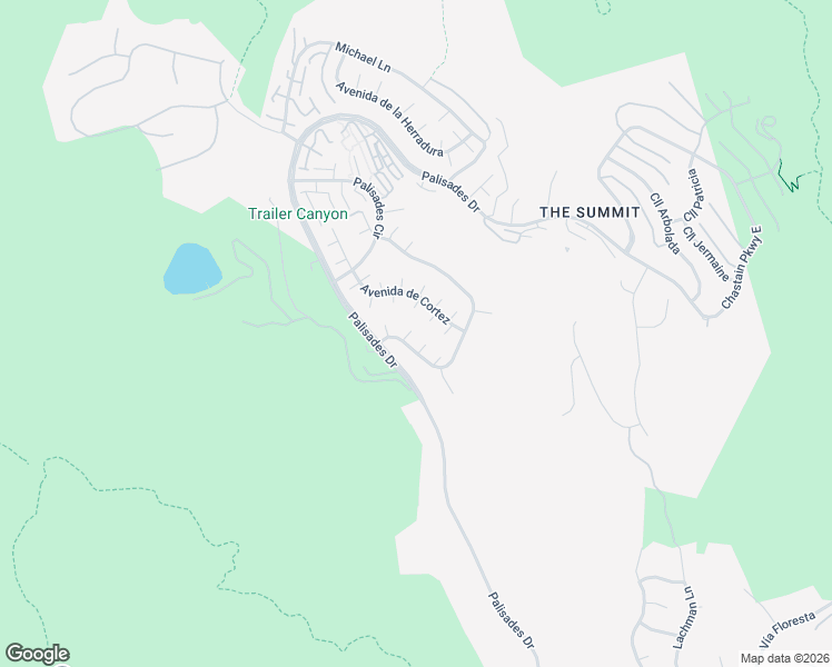 map of restaurants, bars, coffee shops, grocery stores, and more near 17091 Avenida De Santa Ynez in Los Angeles