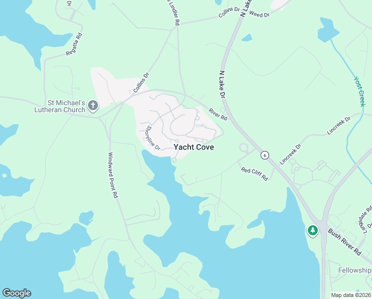 map of restaurants, bars, coffee shops, grocery stores, and more near 253 Shoreline Drive in Columbia