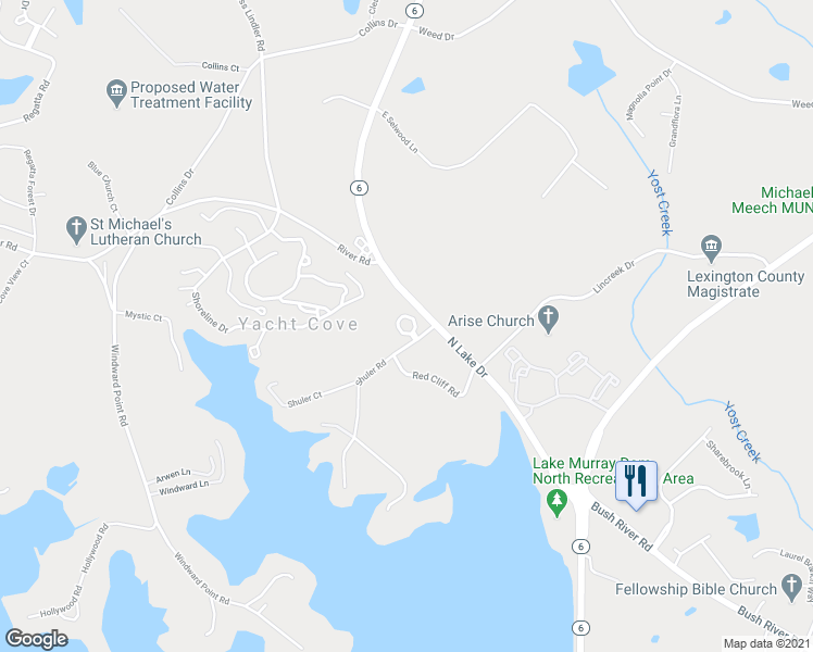 map of restaurants, bars, coffee shops, grocery stores, and more near 29 Shuler Circle in Columbia