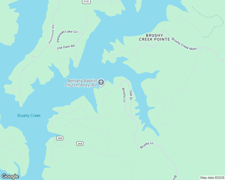 map of restaurants, bars, coffee shops, grocery stores, and more near 280 Brushy Lane in Arley