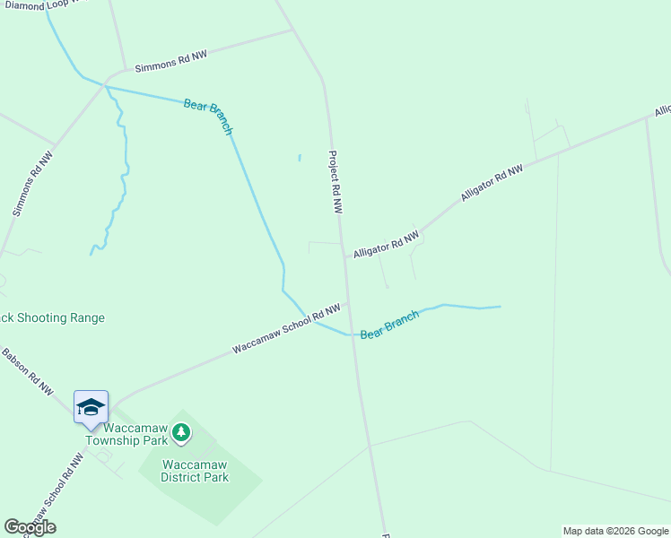 map of restaurants, bars, coffee shops, grocery stores, and more near 4237 Project Rd NW in Brunswick