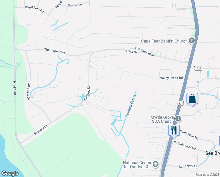 map of restaurants, bars, coffee shops, grocery stores, and more near 632 Spencer Court in Wilmington