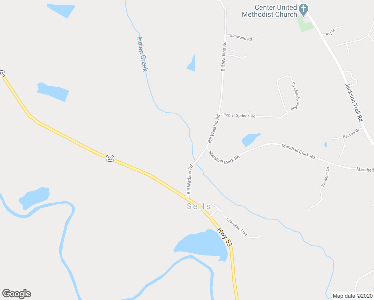 map of restaurants, bars, coffee shops, grocery stores, and more near 241 Bill Watkins Road in Hoschton