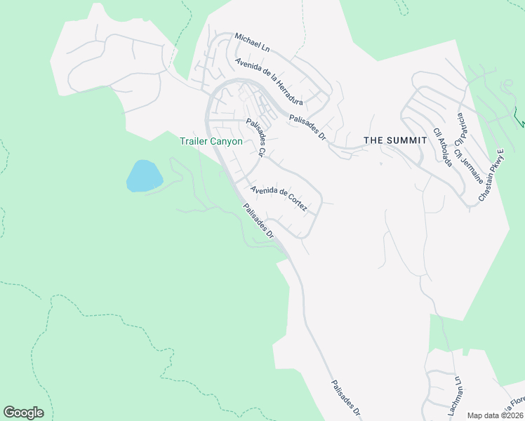 map of restaurants, bars, coffee shops, grocery stores, and more near 17193 Avenida De Santa Ynez in Los Angeles