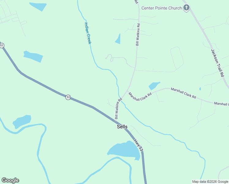 map of restaurants, bars, coffee shops, grocery stores, and more near 241 Bill Watkins Road in Hoschton