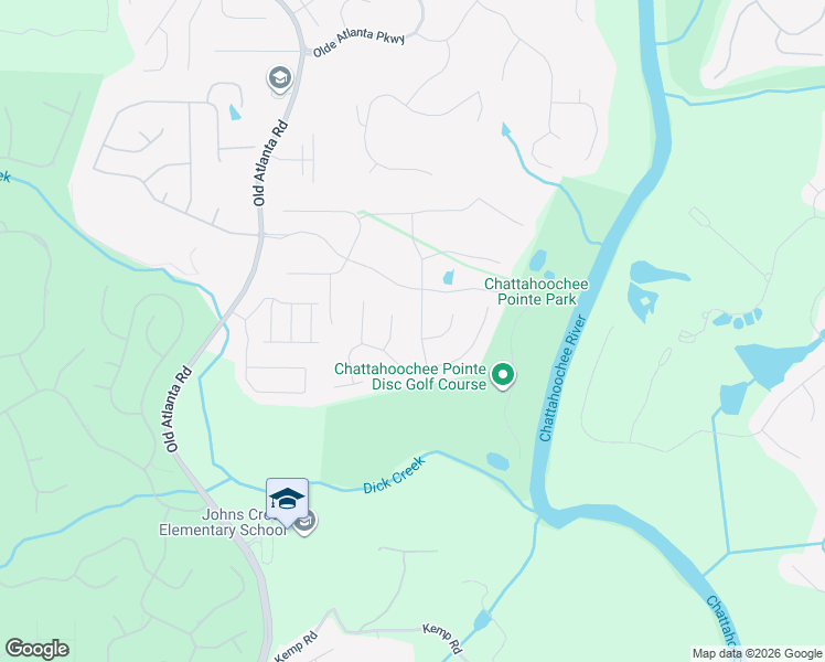 map of restaurants, bars, coffee shops, grocery stores, and more near 5750 Jockey Walk in Suwanee