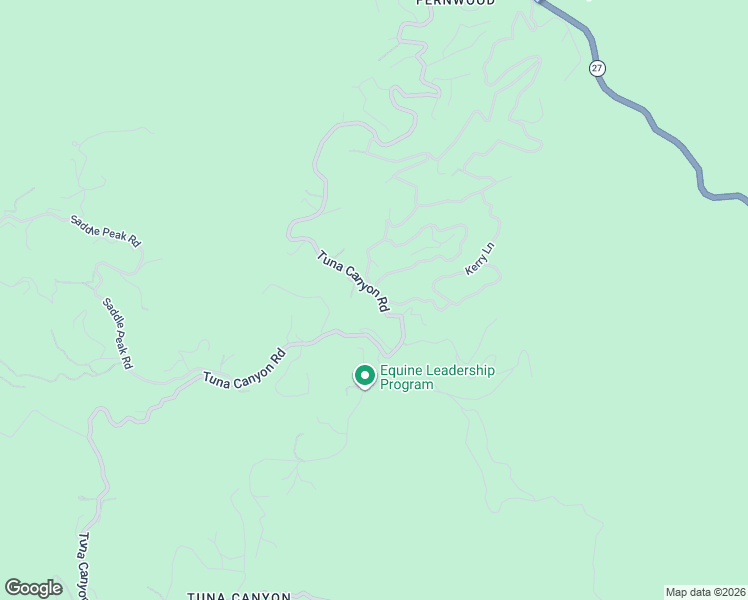 map of restaurants, bars, coffee shops, grocery stores, and more near 2039 Tuna Canyon Road in Los Angeles County