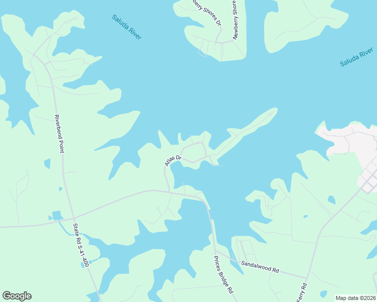 map of restaurants, bars, coffee shops, grocery stores, and more near 108 Saluda Shores Circle in Saluda County