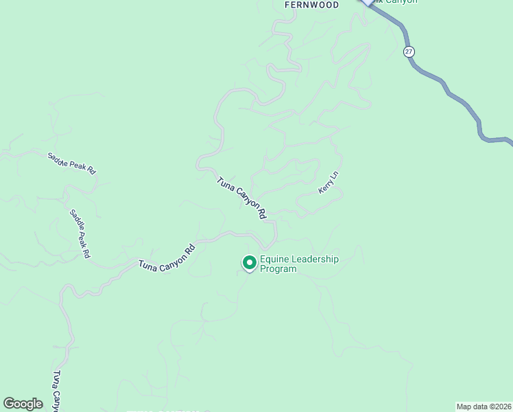 map of restaurants, bars, coffee shops, grocery stores, and more near 2039 Tuna Canyon Road in Los Angeles County