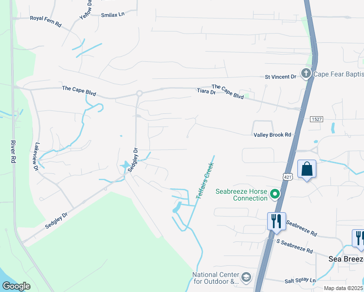 map of restaurants, bars, coffee shops, grocery stores, and more near 647 Spencer Court in Wilmington