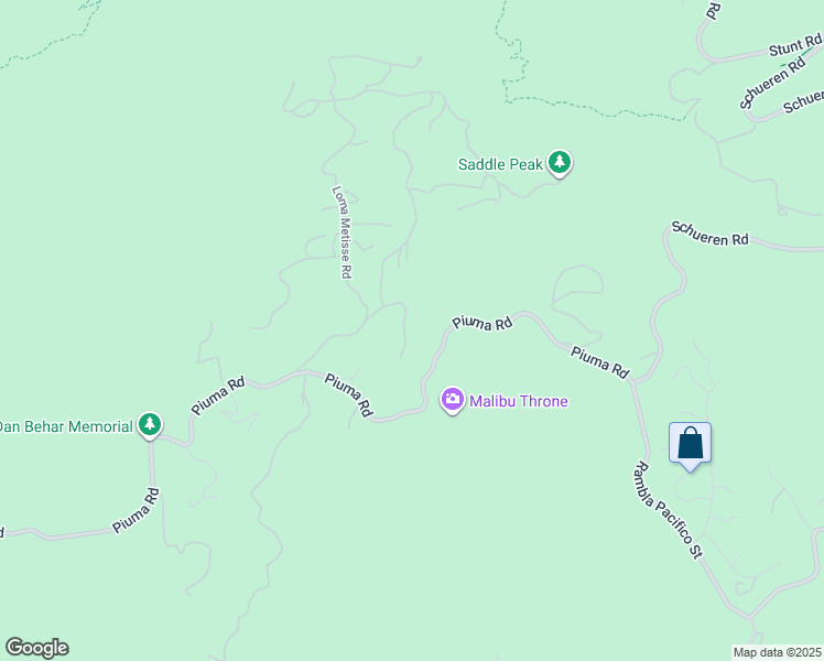 map of restaurants, bars, coffee shops, grocery stores, and more near 24734 West Saddle Peak Road in Malibu