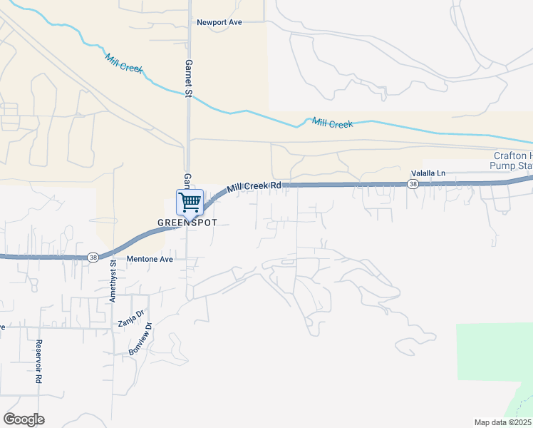 map of restaurants, bars, coffee shops, grocery stores, and more near 2530 Mill Creek Road in Mentone
