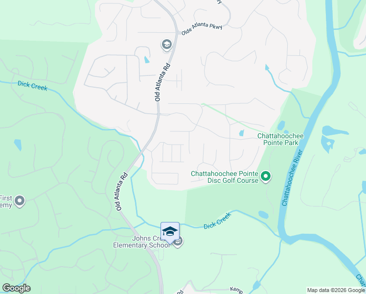 map of restaurants, bars, coffee shops, grocery stores, and more near 5715 Martingdale Court in Suwanee